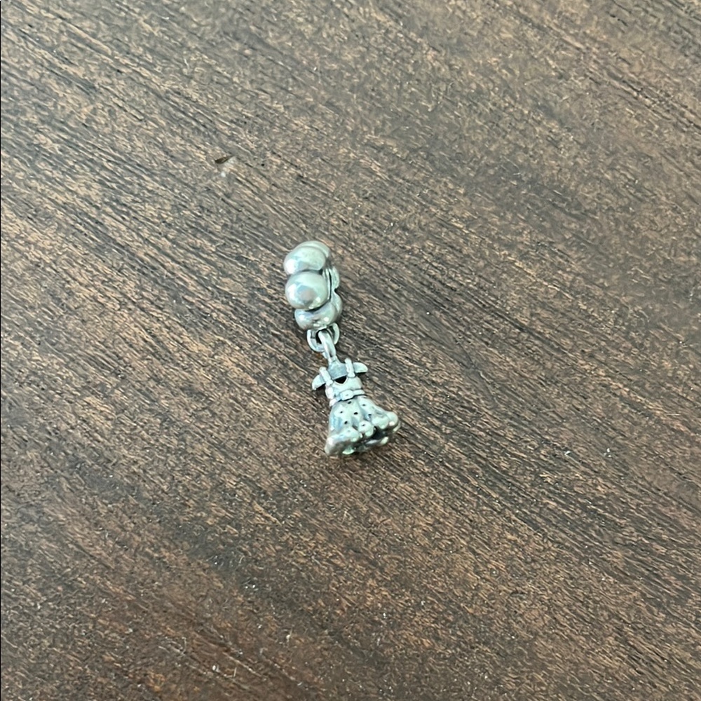 Silver Dress Charm Pendant